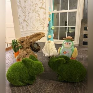 Spring and Easter Bunny Various Decor Lot